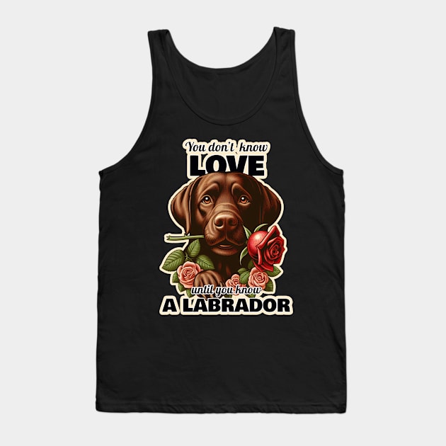 Labrador Valentine's day Tank Top by k9-tee